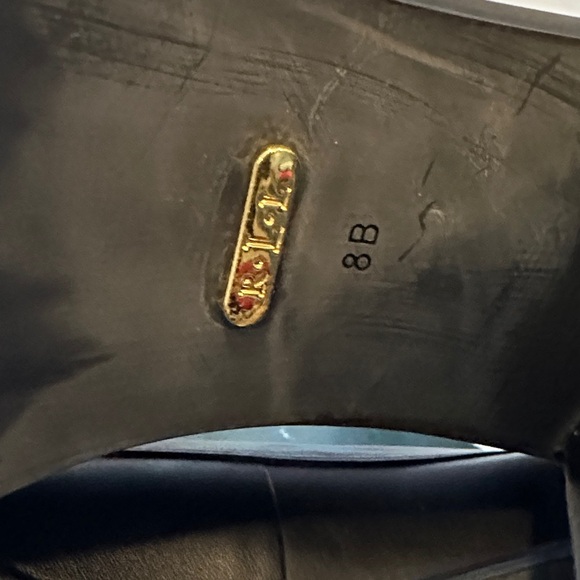 Ralph Lauren Black Leather Dalena Loafers - Picture 8 of 8